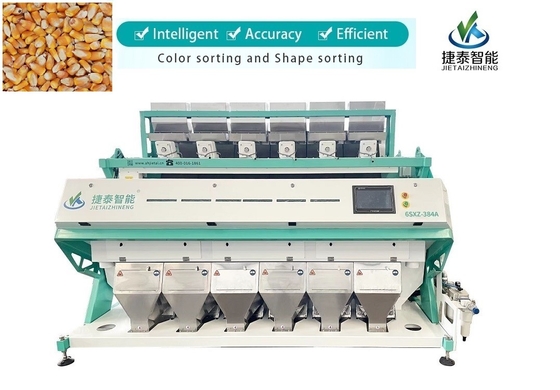 Vibrated 6 Chutes Penyortir Warna Jagung Mesin Penyortir Warna Mete