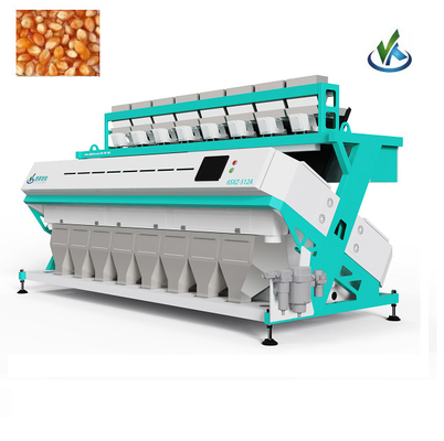 CCD Grains Creals Kacang Kacang Mesin Sortasi Warna 8 Chute 512 Saluran