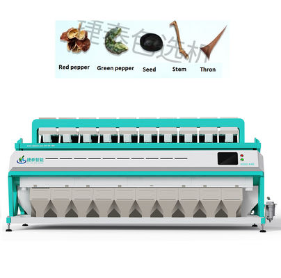 220V / 50HZ Pepper Sorting Machine Intelligent Spice Color Sorter Untuk Industri