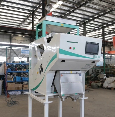 Peralatan Penyortiran Warna CCD Rice Mill Mesin Penyortir Warna Kopi Otomatis