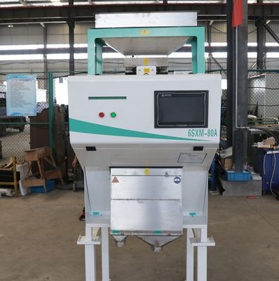 Mesin Sortasi Kacang Kedelai RGB 5400 piksel Penyortir 1.5kwh