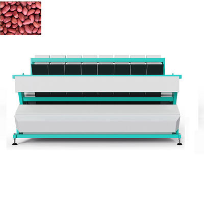 Mesin Penyortir Warna Kacang Butir Berkapasitas Tinggi Warna Putih Biru