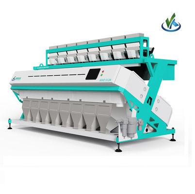 Sumber LED RGB CCD 8 Chutes Mesin Penyortir Warna Kacang Cerdas