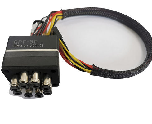 Forced Air Cooled 8 Blocks Ejector Valve Untuk Penggunaan Color Sorter