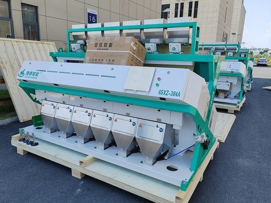 Mesin Penyortir Warna 6 Chute IOT Untuk Biji Kopi Beras Ketan 4-8T/H