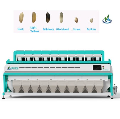 Mesin pemisahan beras / jagung / jagung / biji-bijian pemisahan warna 8 - 16T / H